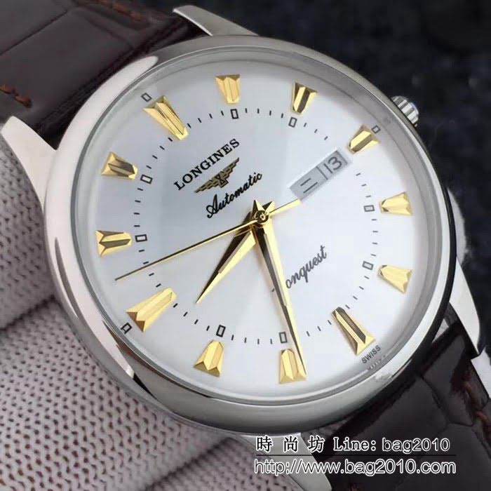 LONGINES浪琴 簡約時尚 西鐵城機芯 男士精品腕表 WSS0215